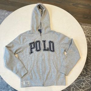 Polo Kids Zip Front Hoodie (NWOT) - size M (10/12)